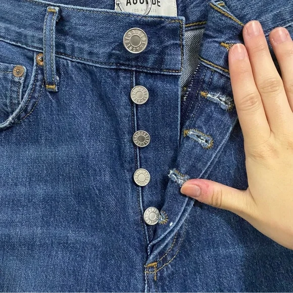 AGOLDE Indigo Parker Jeans in Surreal Size 26 - Picture 5 of 9